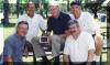 Tom Weber (middle) with Achievement Award trophy