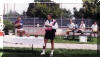 Terry Nielsen, Hall of Fame co-founder, speaks at the 1992 ceremony