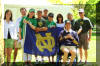 Fred Fischer with the Irish fans