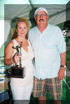 Nancy Rost and former coach Don Barnes