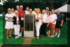 Hall of Famers at the marker