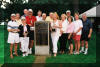 Hall of Famers at the marker