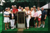 Hall of Famers at the marker