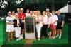 Hall of Famers at the marker