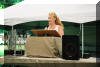 Nancy Rost at the mic