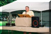 Tony Simons presents Love Serving Tennis Award to Spearfish Tennis Association