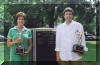 Newly inducted honorees Karen Wakey Obert and Mike Trautner