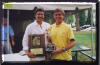 Mike Trautner with his former teammate Mike Hoeger