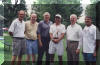 Gerald Sayler (with trophy) with friends at the '97 ceremony